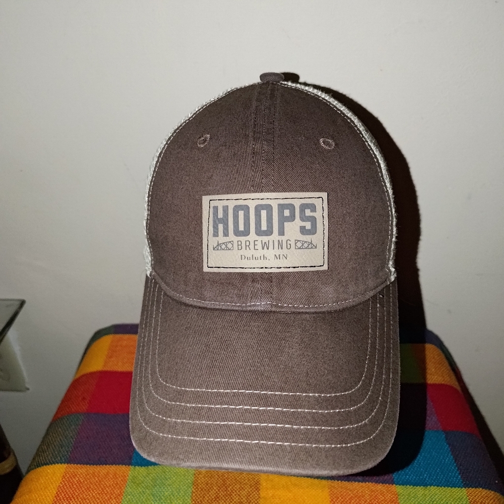 Hoops Brewing Duluth Mn Leather Patch Snapback Ca… - image 2